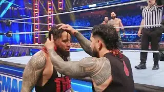 Jey Uso Returns To Help Jimmy Uso & Destroy Braun Strowman WWE Smackdown 2023 Highlight !