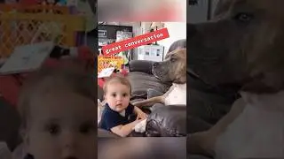 Dog and baby are best friends ❤️ #baby #love #dog