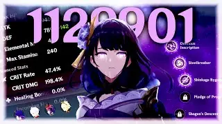 BREAKING 1 MILLION DAMAGE in Genshin Impact with RAIDEN SHOGUN (Vibro-Crystal Event)