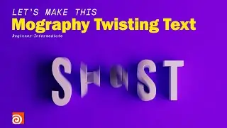 Houdini: Twisting Mograph Text