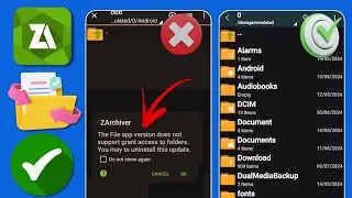 Версия приложения «Файлы» не поддерживает предоставление доступа к папкам | ZArchiver