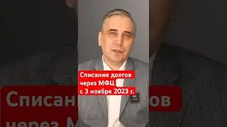 С 3 ноября бесплатное банкротство в МФЦ!  