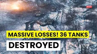 Ukraine war - Massive Blow to Russia! 36 tanks destroyed - Today's news