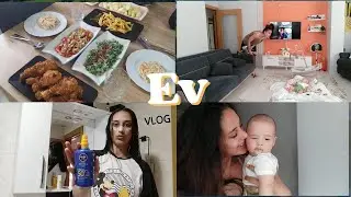 GÜNLÜK EV VLOG | TEMİZLİK, BANYO GÜNÜ | AKSAM YEMEĞİ