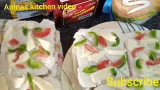 Cheese chicken sandwichs ll patato bread stick ll Amnas kitchen video