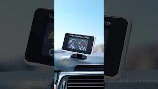 Датчик температуры ОЖ и вольтметр 