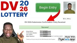 How to apply for DV lottery 2026 step-by-step | Picture size tutorials and Submit process (Approved)