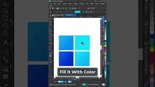 Windows Logo Design Tutorial | #coreldraw #shorts