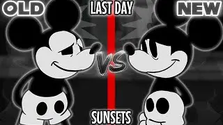 FNF': Wednesday's Infidelity Part 2 - Last Day + Sunsets (Old Vs New) (leaked build vs full release)