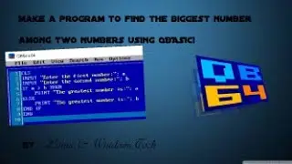 Make a program to find the biggest number using QBASIC.