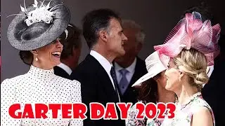 King Charles join Kate and William for monarch's first historic Order of the Garter procession