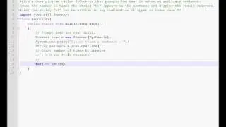 Exercise 2 Week 3 - Java Tutorials For Loop Substring Scanner Corrupt Class