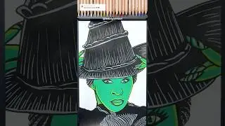 New Drawing Transition Results! Elphaba and Glinda from WICKED 