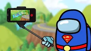 Among Us Superman Pick Selfie Among Us in BUS