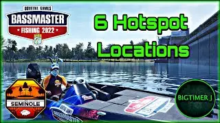 6 Hotspot Locations - Lake Seminole - Bassmaster Fishing 2022 🎣