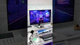 This monitor is beautiful 😍 wow #gaming #gamingsetup #gamingdesksetup #pcgamer #pcgaming