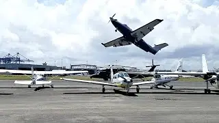 Plane Hits Helicopter Rotor Downwash