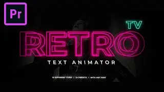 FREE Retro TV Text Animator Template for Adobe Premiere Pro + Tutorial