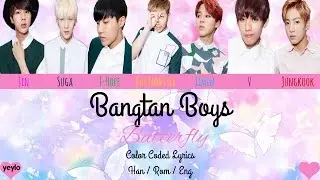 BTS (방탄소년단) - BUTTERFLY [Color coded Han|Rom|Eng lyrics] / by yeylo
