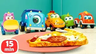 Машинки Мокас готовят ПИЦЦУ! 🍕 Мультики для детей про машинки