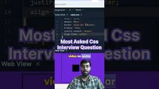 Most asked Css interview question #shorts #css #javascript #html #coding #interview