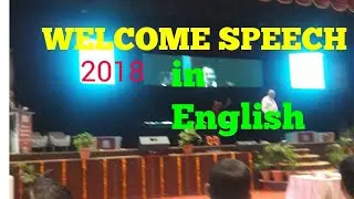 Welcome Speech English