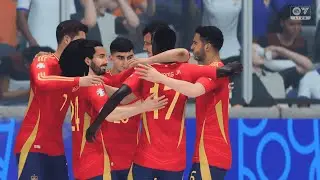 Spain Vs France(4K) || UEFA EURO 2024 || FC24