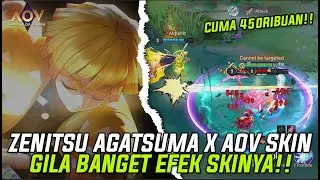 ZENITSU AGATSUMA SKIN ⚡ | AOV X DEMON SLAYER WAVE 2 | EFEK SKINYA BENER BENER GOKIL  BANGET!!