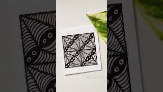Draw with me 🖌️🎨✨ zentangle pattern #art #shorts #drawing #satisfying