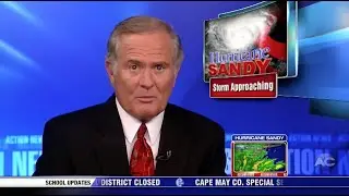 WPVI 6ABC Philadelphia Action News 11PM - Tracking Sandy (Oct. 28, 2012)