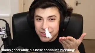 George experiences a nosebleed on stream