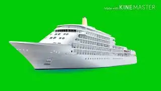 Green screen effect ship