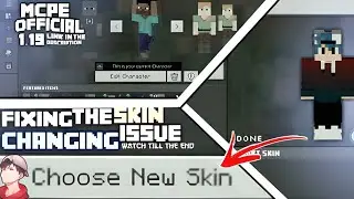 How to Change Skin on Minecraft PE | 1.19 Official