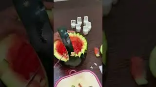 Easy Watermelon Decoration Ideas | Watermelon Carving Designs #shorts