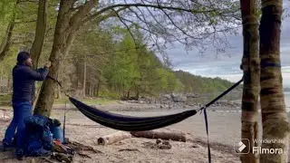 Solo camping at Dalestranden, Norway
