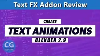 Create Text Animation in Blender