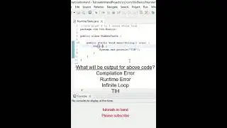 java basic mcq short #shorts #short #shortsvideo #shortvideo #java #javaforbeginners