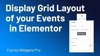 Event Layouts - Grid Layout || Events Widgets Pro for Elementor & The Event Calendar