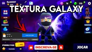 NOVO PACK DE TEXTURA GALAXY COM MAPA MODIFICADO PARA STUMBLE GUYS 0.37!