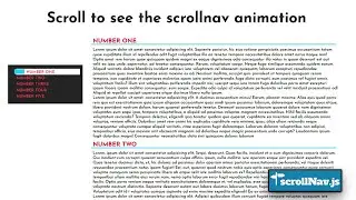 Section scrolling effect using html css js || scrollNav.js