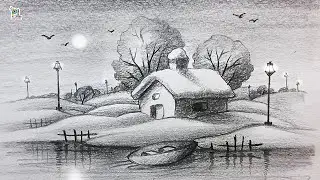 How to draw landscape art for beginners