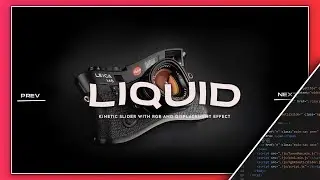 Liquid distortion slider Effect | rgbKineticSlider | TweenMax Animation