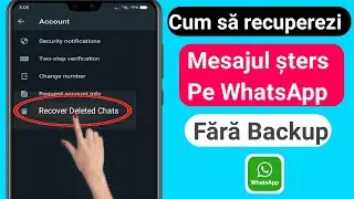 Cum să recuperați chat-urile șterse de pe WhatsApp fără backup|Recuperarea mesajelor șterse WhatsApp