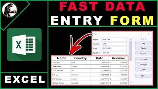 How to Create Form to Enter Data in Excel