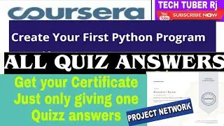 Create Your First Python Program All Quiz Answers || Coursera Quiz Answers