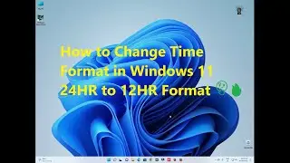 how to change  Windows 11 24 Hour time format 🤔🔥