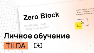 ZERO блок Тильда. Обучение онлайн. Как работать в ЗЕРО блоках Tilda. Контейнеры, анимация, настройки