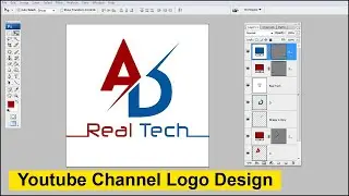 How to Make YouTube Channel Logo Design in Adobe Photoshop Tutorial !