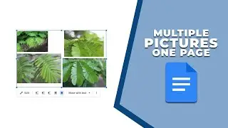 How to put multiple pictures on one page in Google Docs