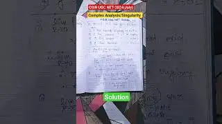Solution of Csir UGC NET-2024 July .